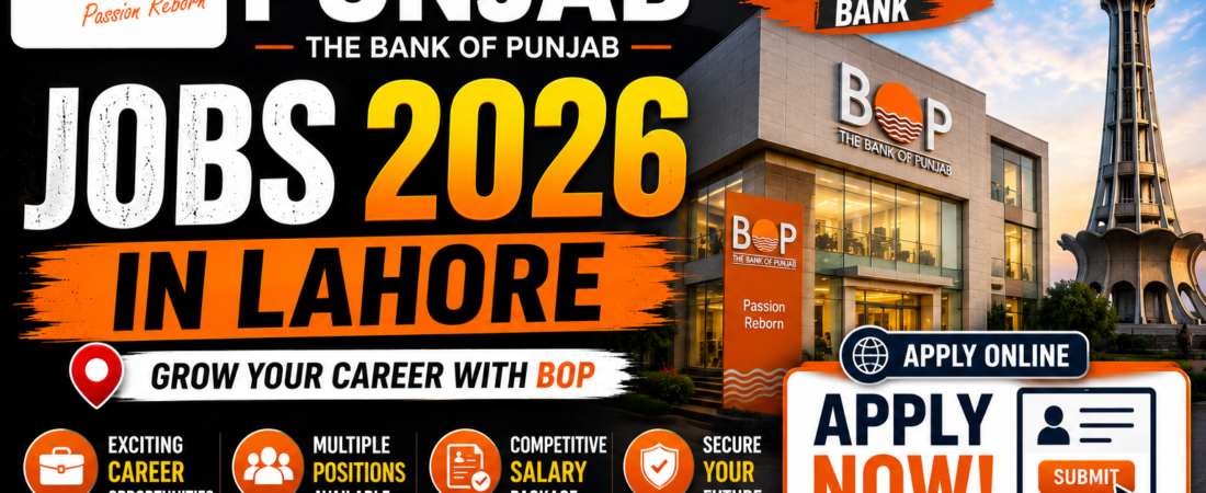 Bank of Punjab Jobs 2026 In Lahore Online Application