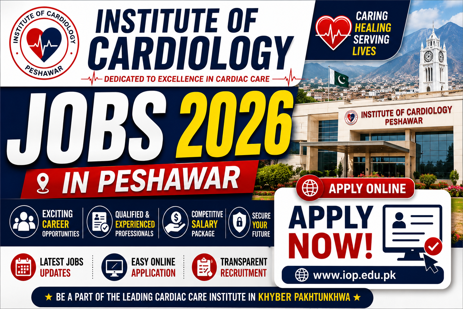 Institute of Cardiology Jobs In Peshawar 2026 Apply Online