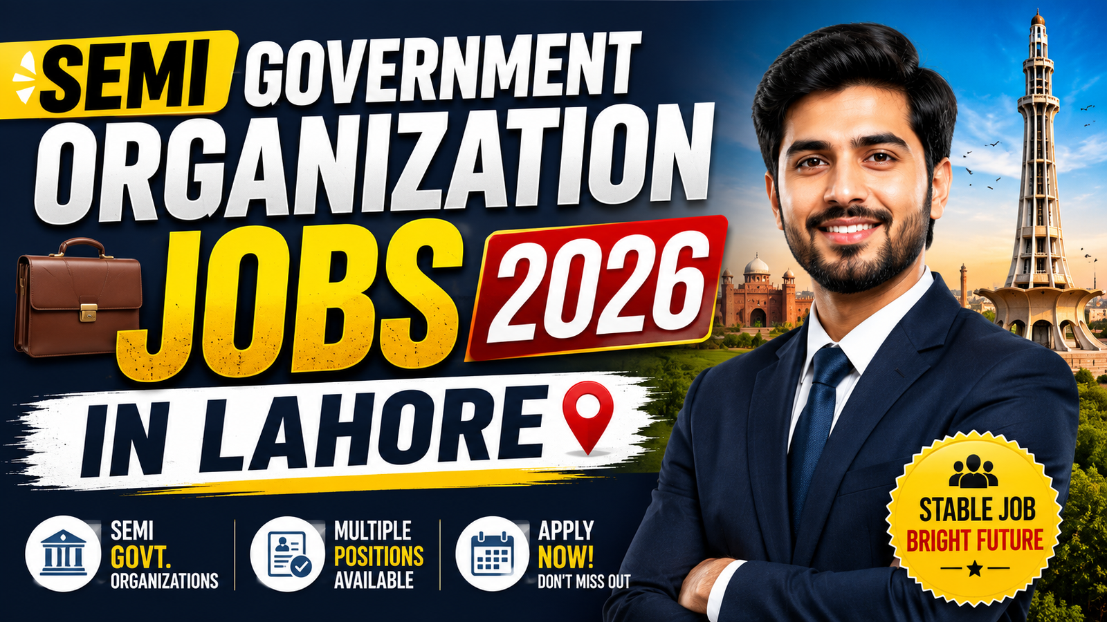Semi Government Organization Jobs 2026 In Lahore